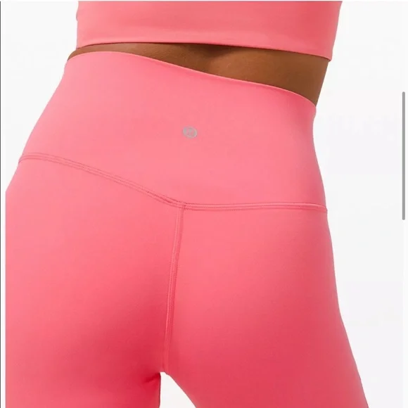 Lululemon 21” aligns in Guava Pink - Picture 4 of 5